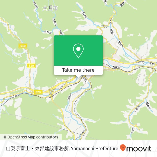 山梨県富士・東部建設事務所 map