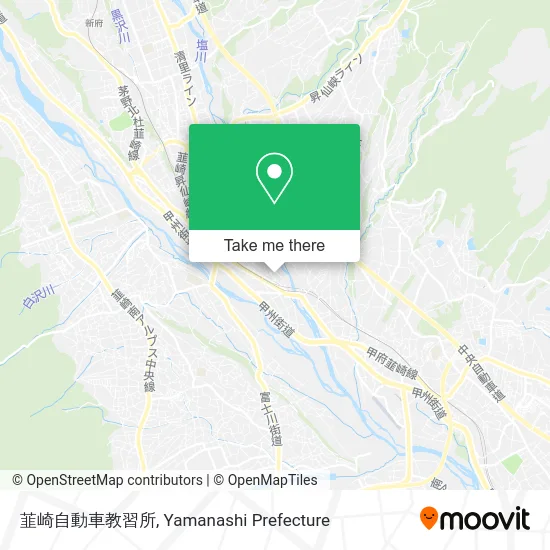 Nirasaki Driving School map