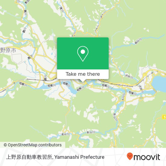 上野原自動車教習所 map