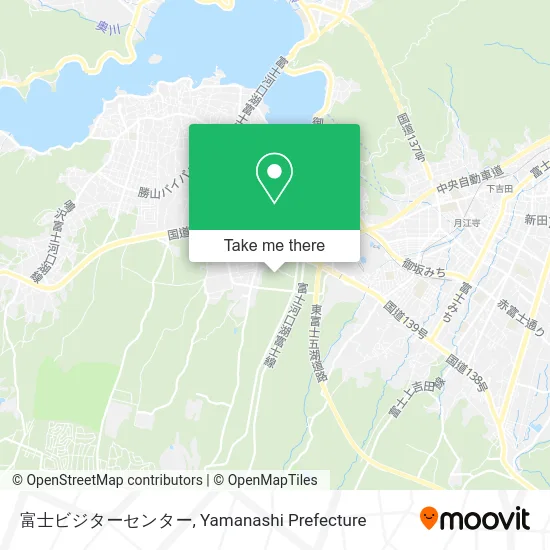 Mount Fuji Visitor Center map