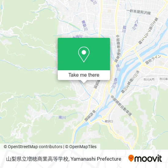 山梨県立増穂商業高等学校 map