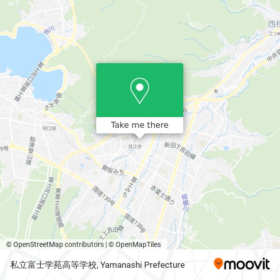 私立富士学苑高等学校 map