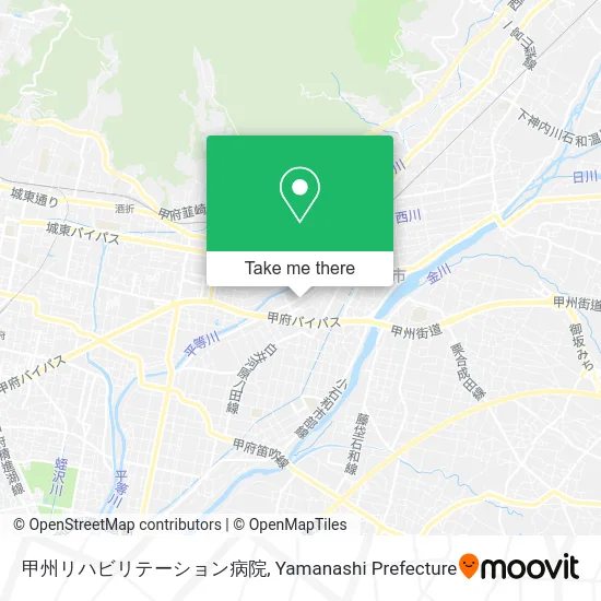 Koshu Rehabilitation Hospital map