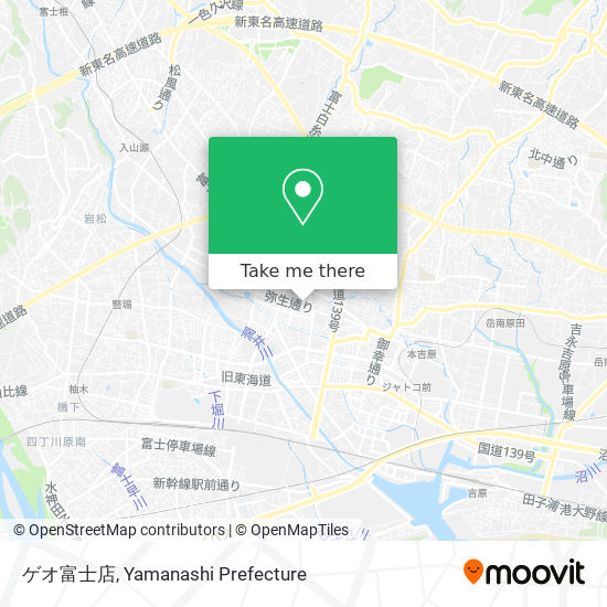 ゲオ富士店 map