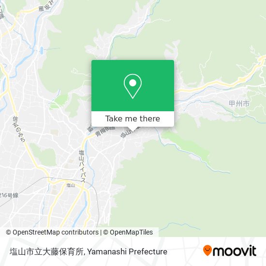 塩山市立大藤保育所 map