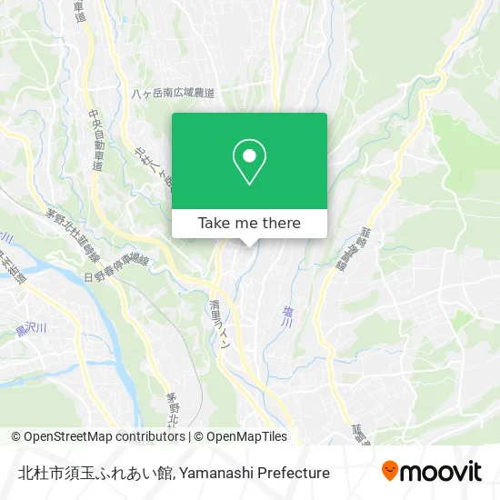 北杜市須玉ふれあい館 map
