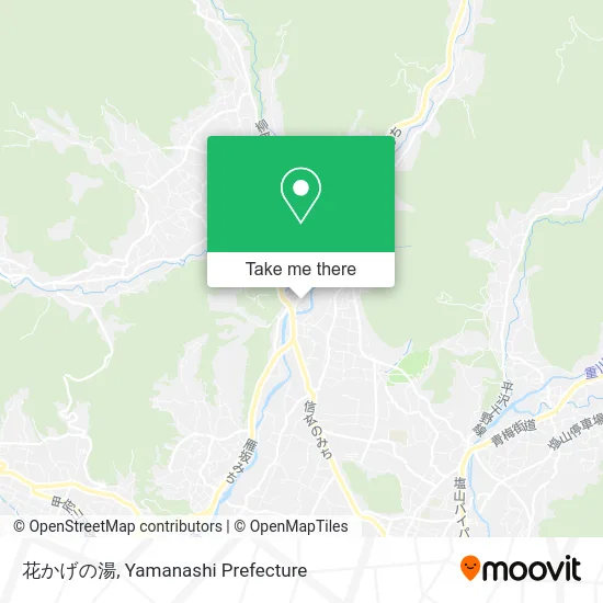 Hanakage Hot Spring map