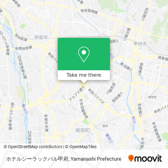 ホテルシーラックパル甲府 map