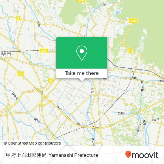 甲府上石田郵便局 map