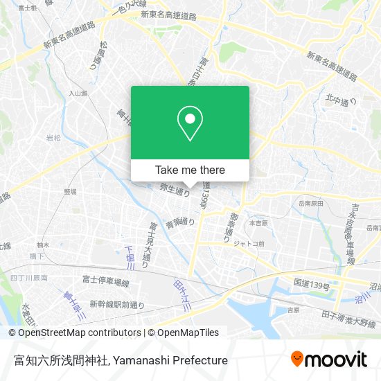 富知六所浅間神社 map