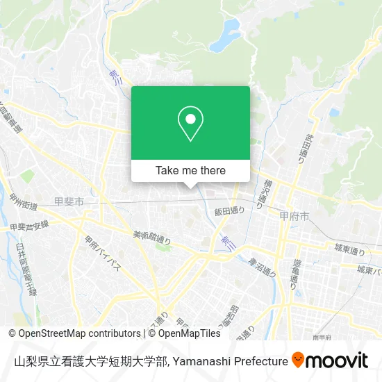 Yamanashi Prefectural Nursing University Junior College map