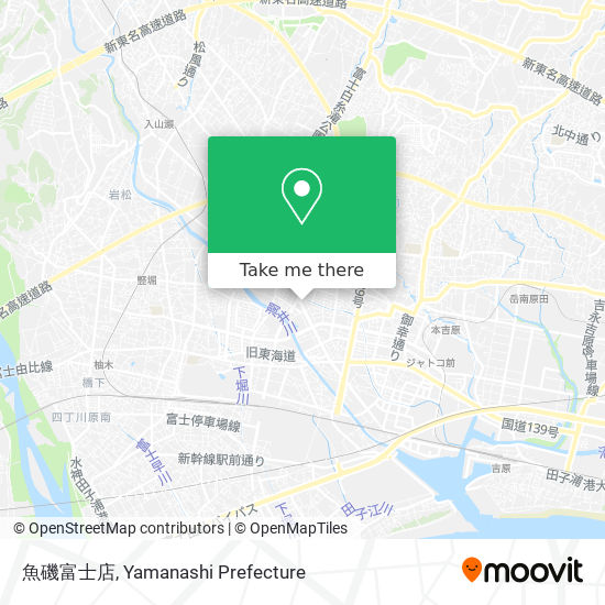 魚磯富士店 map