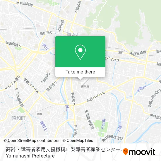 高齢・障害者雇用支援機構山梨障害者職業センター map