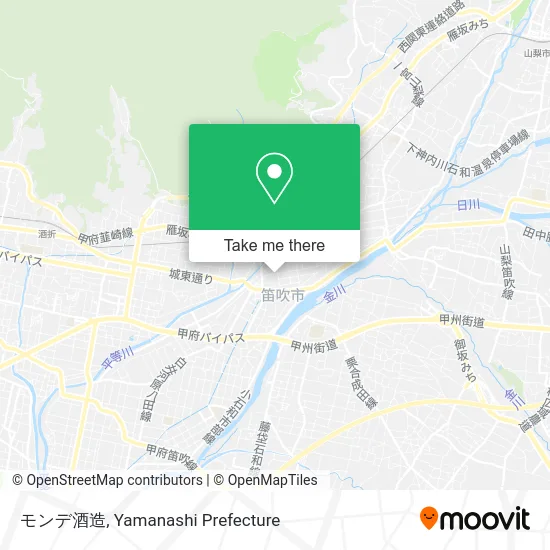 Monde Sake Brewery map