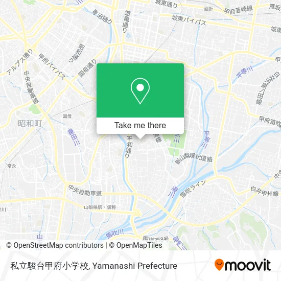 Sundai Kofu Private Elementary School map