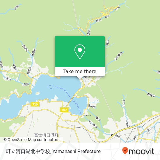 町立河口湖北中学校 map