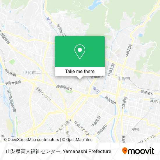 Yamanashi Prefectural Blind Welfare Center map