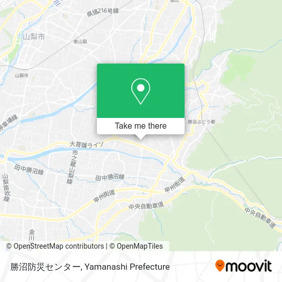 Katsunuma Disaster Prevention Center map