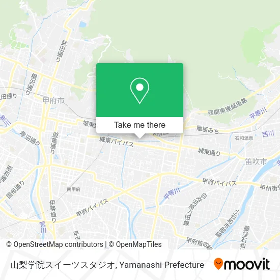 山梨学院スイーツスタジオ map