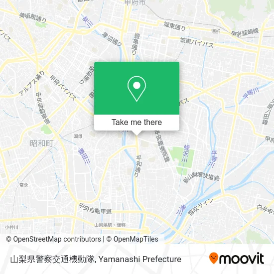 Yamanashi Prefectural Police Traffic Mobile Unit map