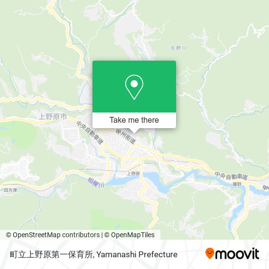 町立上野原第一保育所 map