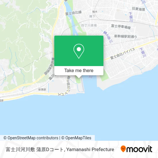 富士川河川敷 蒲原Dコート map