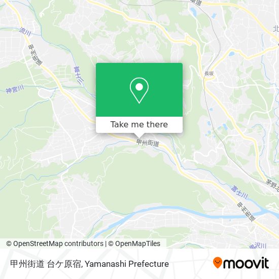 甲州街道 台ケ原宿 map