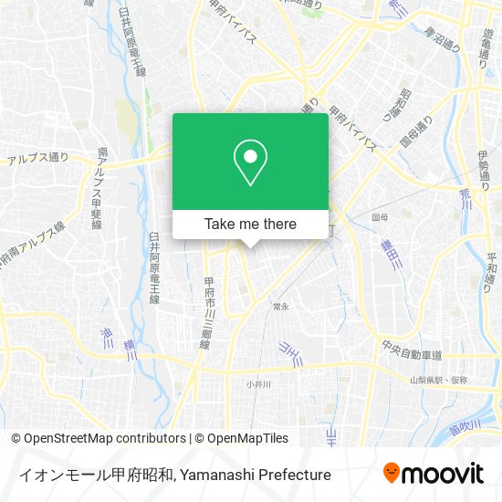 イオンモール甲府昭和 map