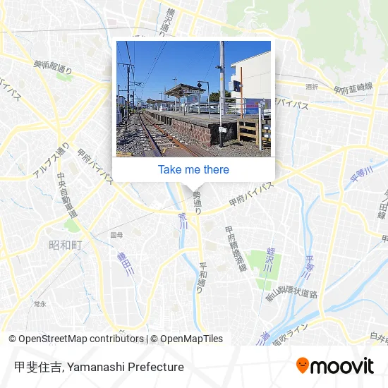 甲斐住吉 map