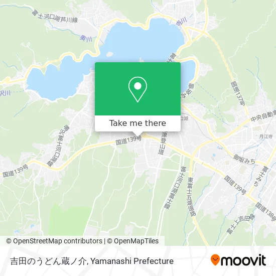 吉田のうどん蔵ノ介 map