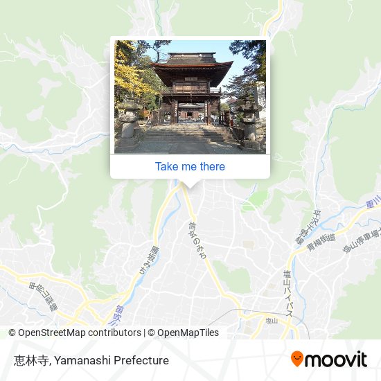 恵林寺 map