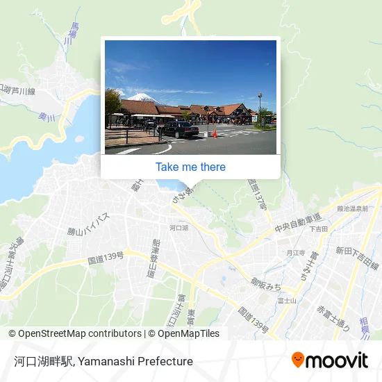 Kawaguchiko Lakeside Station map