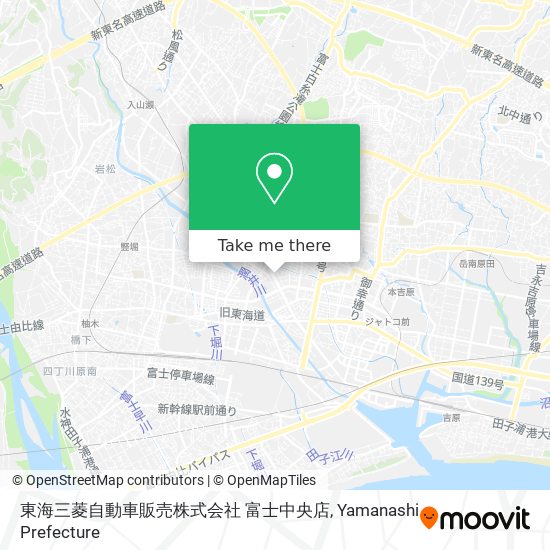 東海三菱自動車販売株式会社 富士中央店 map