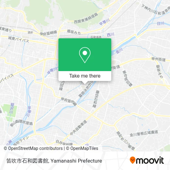 笛吹市石和図書館 map