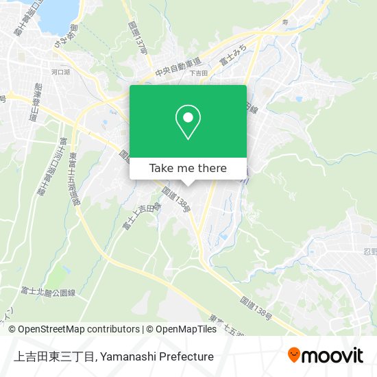 上吉田東三丁目 map