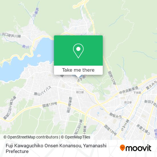 Fuji Kawaguchiko Onsen Konansou map