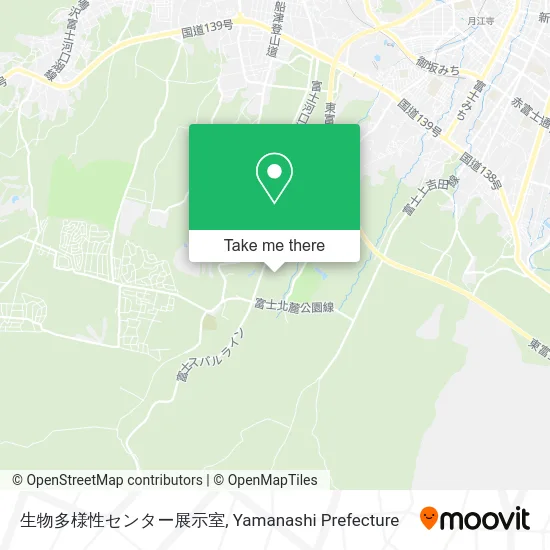 生物多様性センター展示室 map