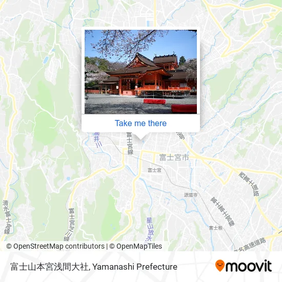 Fujisan Hongu Sengen Taisha map