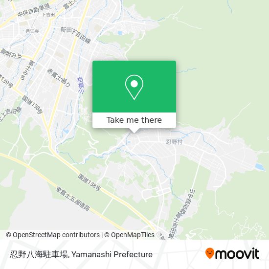 忍野八海駐車場 map