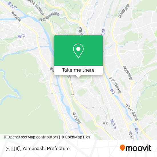 穴山町 map