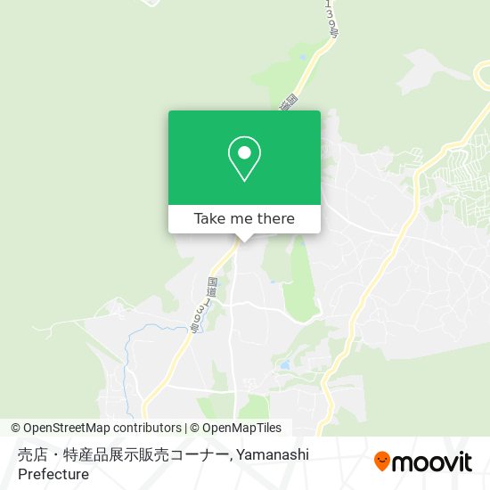 売店・特産品展示販売コーナー map