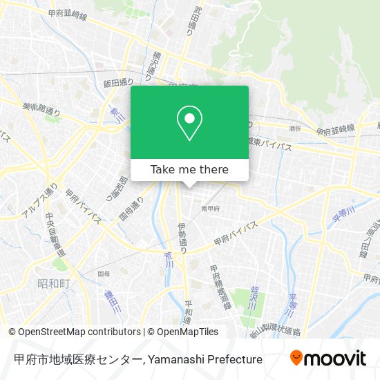 甲府市地域医療センター map