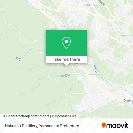 Hakushu Distillery map