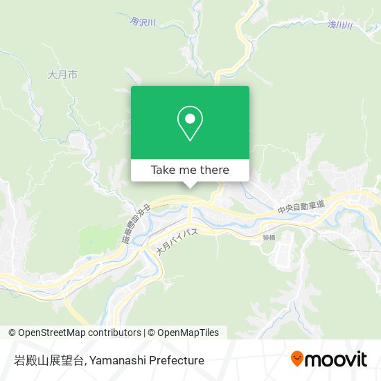 岩殿山展望台 map