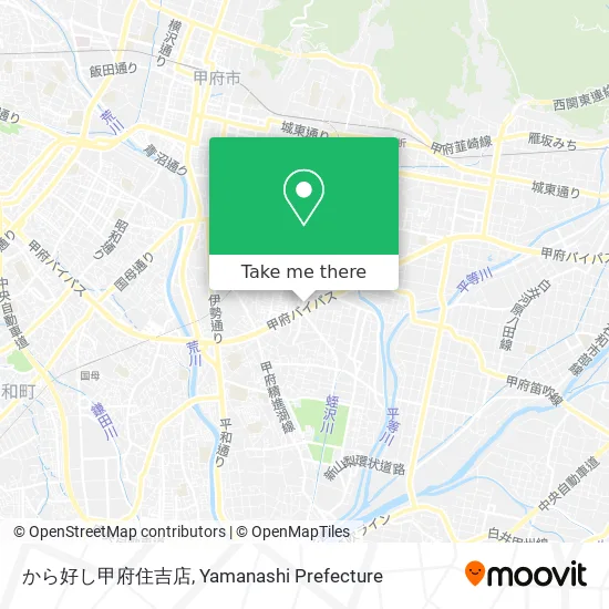 Karashi Kofu Sumiyoshi Store map