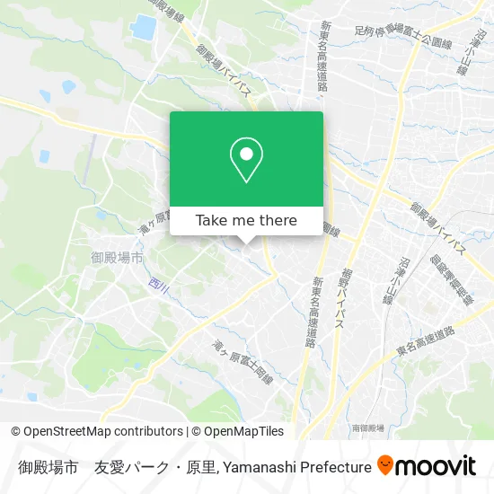 御殿場市　友愛パーク・原里 map