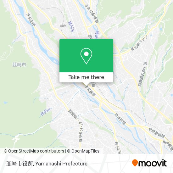 韮崎市役所 map