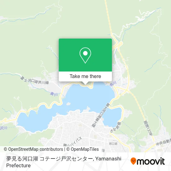 夢見る河口湖 コテージ戸沢センター map