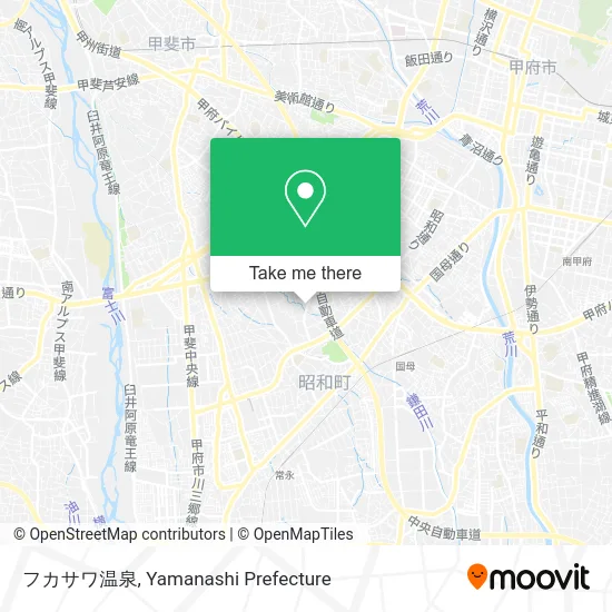 Fukasawa Hot Spring map