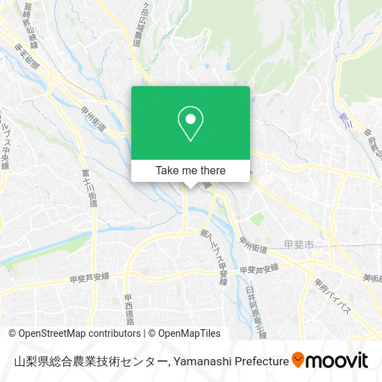 Yamanashi Prefectural Agricultural Technology Center map